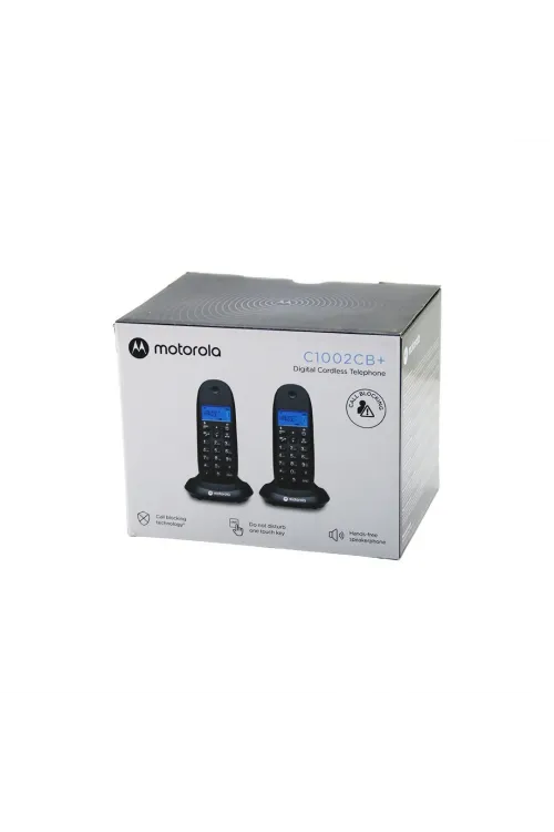 2pcs Siyah Dijital Kablosuz - Telsiz Telefon Arayan No Görme 50 Hafıza C-1002cb