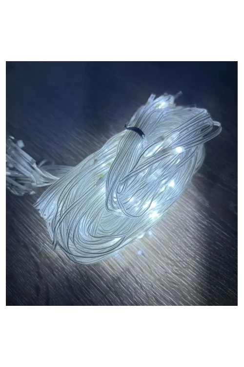 2x2 Perde 192 LED Beyaz Işık - 8 Fonksiyonlu