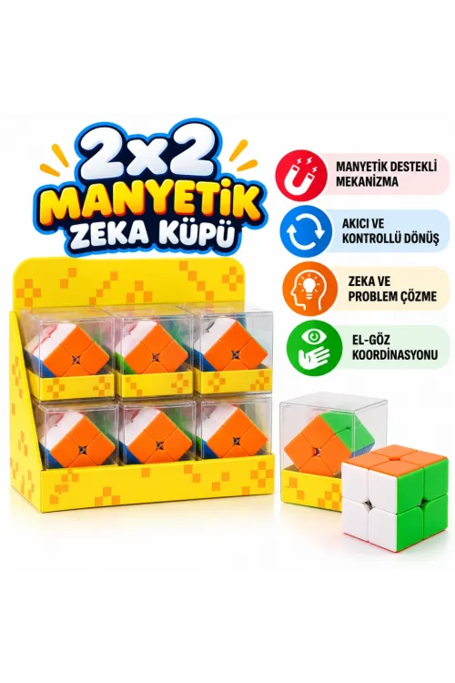 2x2 Tic Tac Manyetik Küp