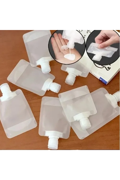 3 Adet 100ml Krem Şampuan Kabı Tekrar Kullanılabilir Set