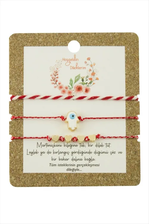 3 Adet Ftm Ana Eli Marteniçka Bileklik