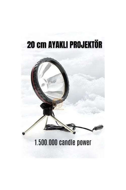 3 Ayaklı El Projektörü 360 Derece Avcı Projektörü Tekne Projektör 426427