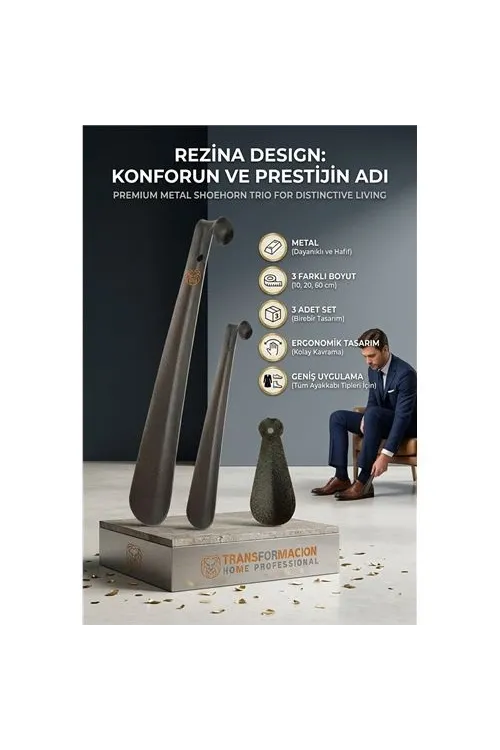 3 Boy Metal Çekecek Seti Rezina Design 719376