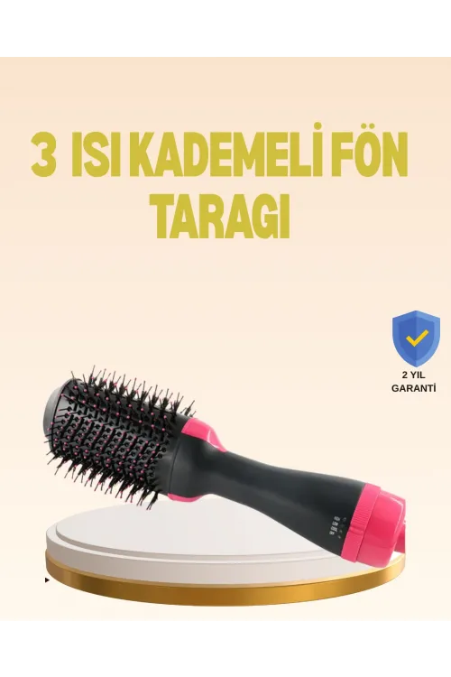 3 Isı Kademeli 1200w Saç Şekillendirme Fırçası.