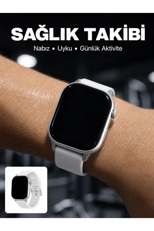 3 Kordonlu Akıllı Saat Bluetooth Arama Ve Akıllı Bildirim Destekli