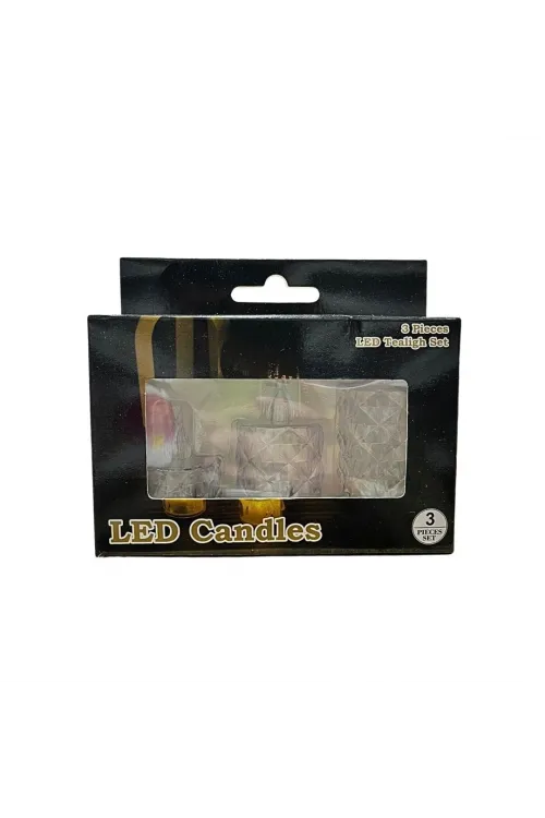 3li Kristal LED Mum