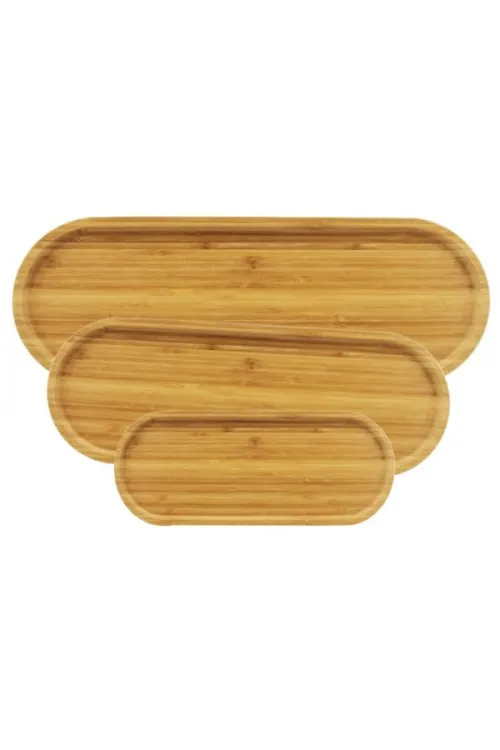 3lü Oval Sunum Tabağı Seti