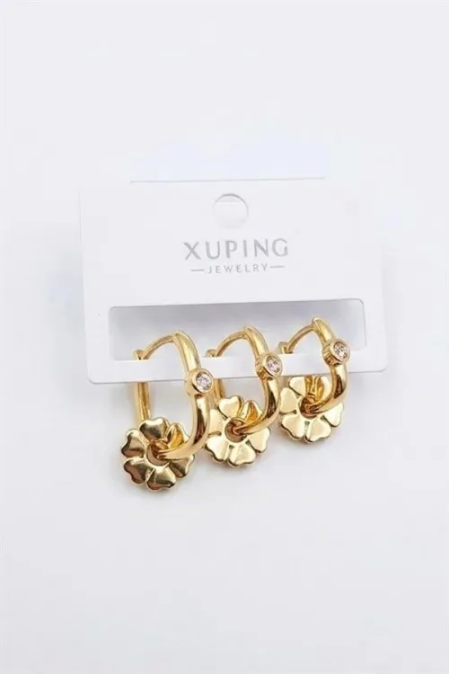 3lü Xuping Küpe - Altın