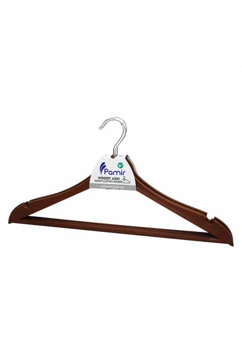 3 Parça  Plastik Wody Metal Başlı Askı