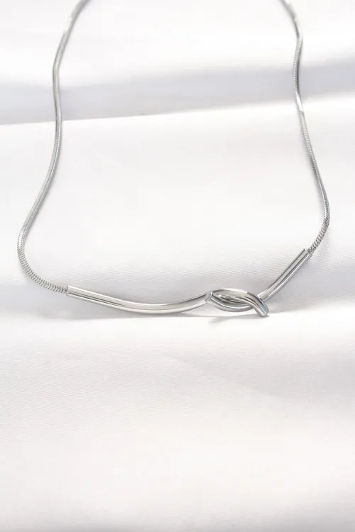 316L Çelik Silver Renk Kolye