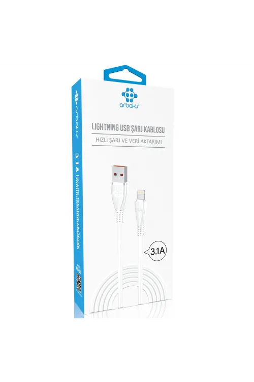 3.1A iphone Şarj Kablosu Arbaks ARB-52