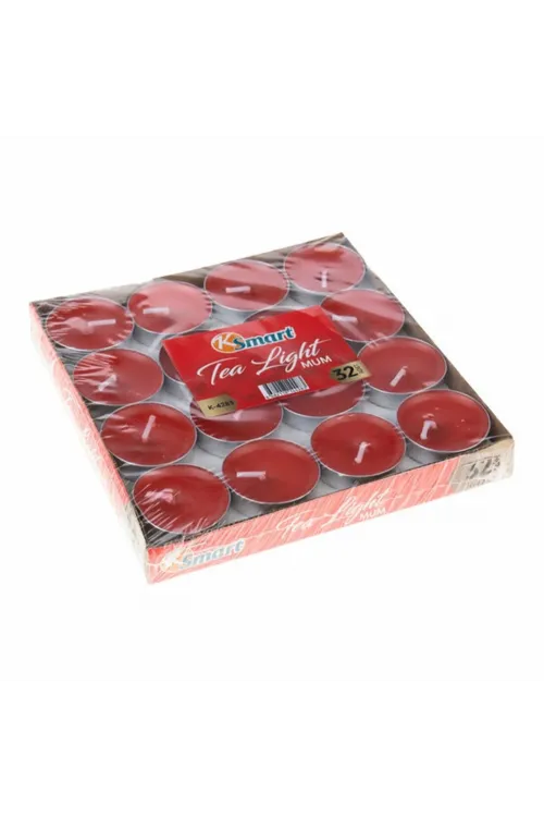 32li Kırmızı Tea Light Mum