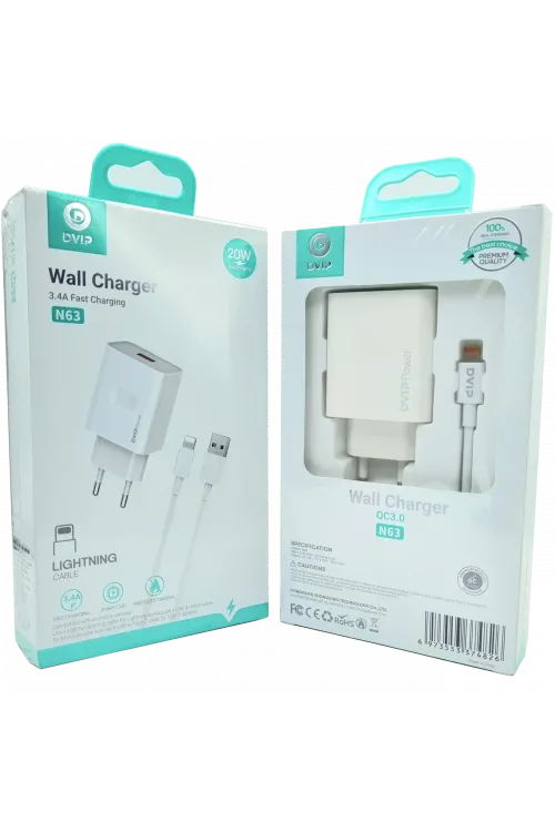 3.4A QC3.0 Usb İphone Şarj Aleti DVIP N63