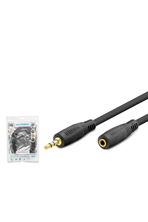 3.5 Mm Aux Uzatma Kablosu 5 M - Siyah HDX1020