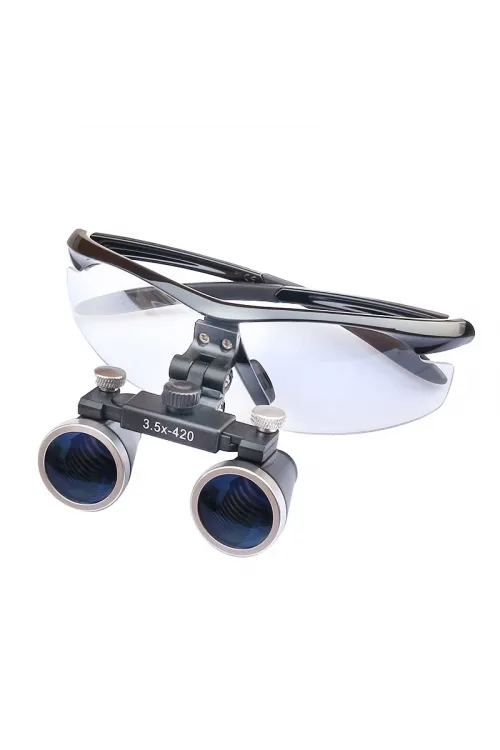 3.5x420mm  Diş Cerrahi Gözlük Lens Büyüteç,taşıma Çantalı