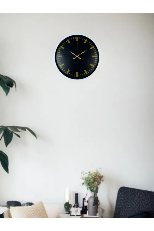 36 Cm Beyaz Dekoratif Duvar Saati