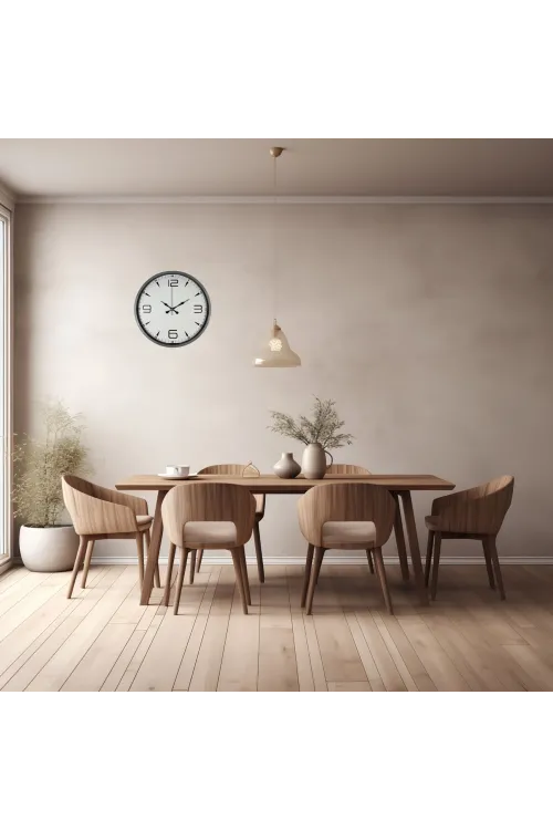 36 Cm Gri Şıklık Duvar Saati