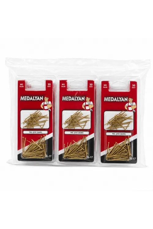 360 Adet 10x30 Sarı Tp Çelik Tel Çivi 12x30pcs