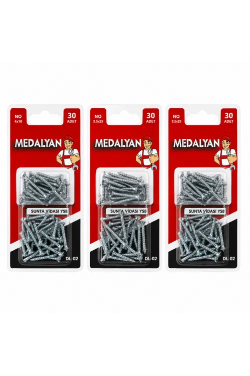 360 Adet 3.5x25 Sunta Vidası 12x30pcs
