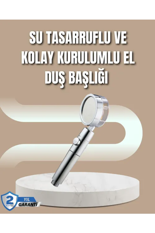360° Ayarlanabilir Çok Fonksiyonlu Duş Başlığı