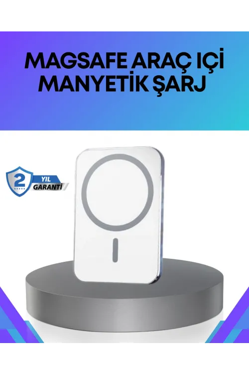360° Döner Başlıklı Magsafe Araç Telefon Tutucu Hızlı Şarjlı