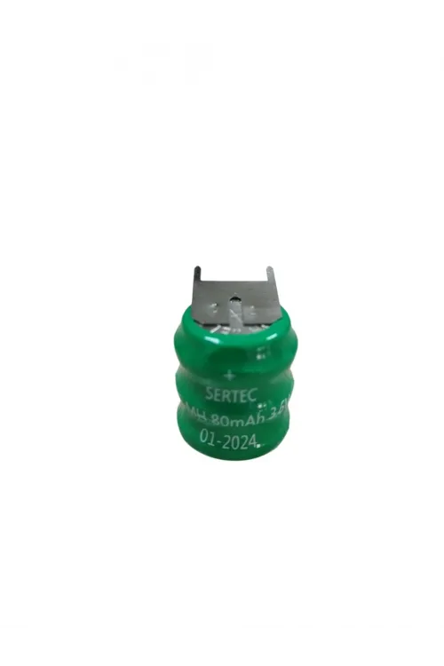 3.6V 3S1P 80 Mah 3 Pin NI-MH Buton Pil