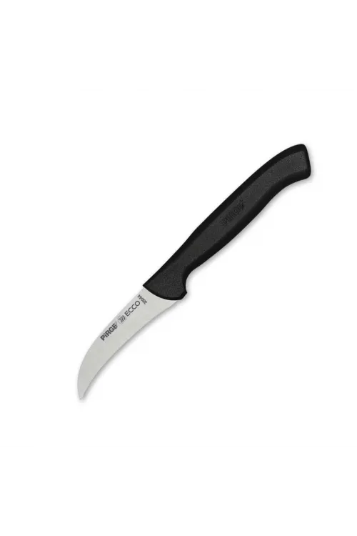 38044 Ecco Kıvrık Eğri Sebze Dekor Bıçağı 7,5 cm - Siyah