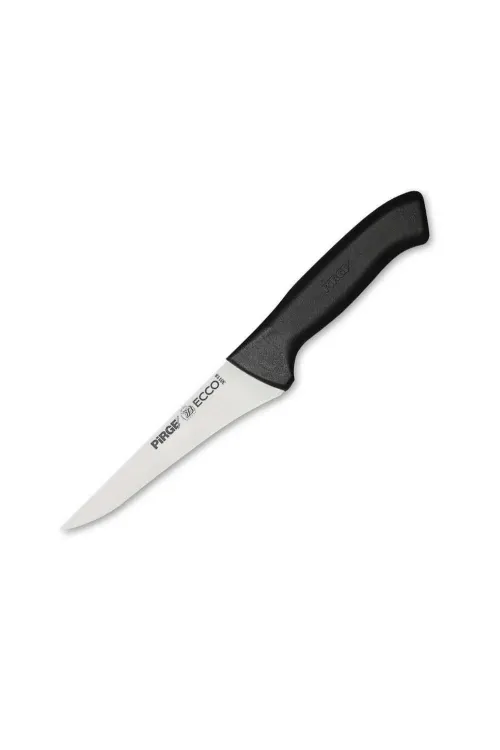 38118 Ecco Kasap Et, Kemik Sıyırma Bıçağı 14,5 Cm - Siyah
