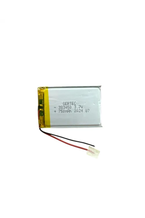 383450 3.7V 750 MAh Li-Polymer Pil (Devreli/1.5A)