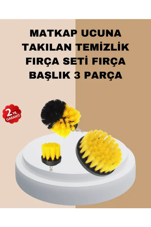 3’lü Matkap Ucu Fırça Takımı Zorlu Kirler İçin