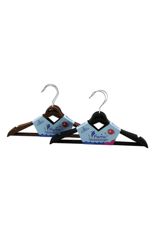 3pcs  Plastik Çocuk Elbise Askısı  Metal Başlıklı