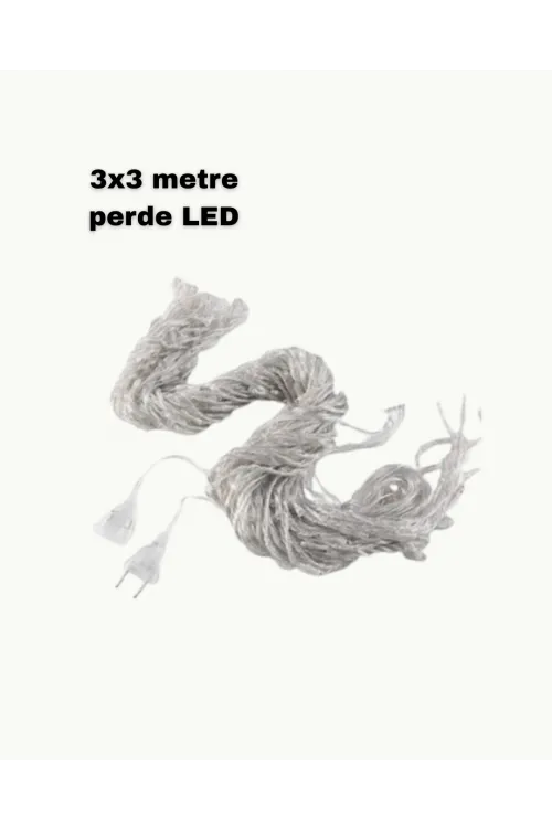 3x3 Led Işık Perdesi Şelale Model İç Dış Mekân Dekorasyonu