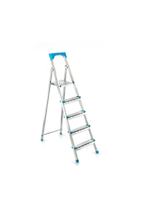 4+1basamaklı Metal Merdiven Y: 105cm - 120kg.taşıma Kapasitesi