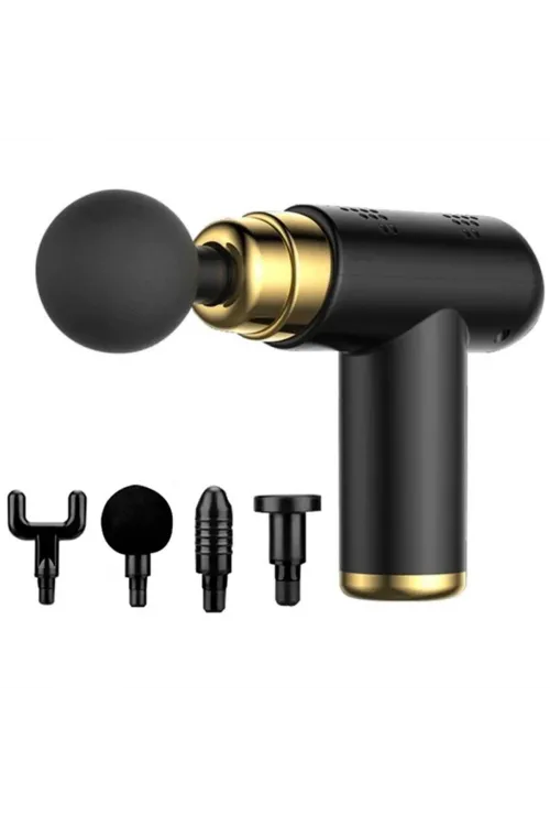 4 Başlıklı Usb Şarj Olabilen Masaj Tabancası