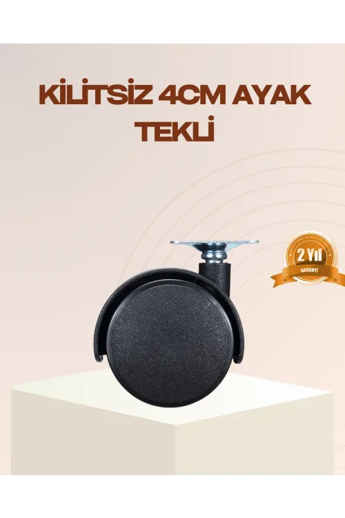 4 Cm Kilitsiz Mobilya Ayağı Tekli Kolay Dönen Masa Ve Sehpa Ayağı