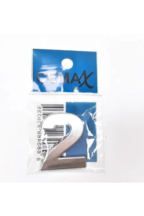 4 Cm Plastik Krom Kaplama Kapı Numarası -2
