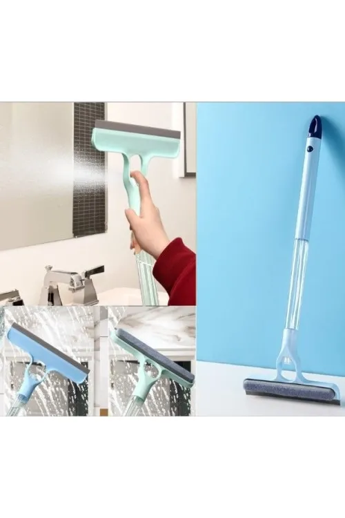 4 in 1 Spreyli Çek Çekli Camsil ve Fırça Aparatı