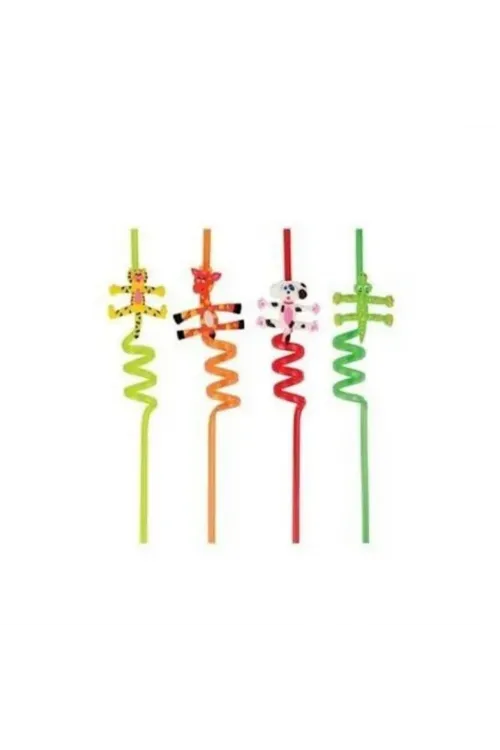 4li Figürlü Şirin Pipet