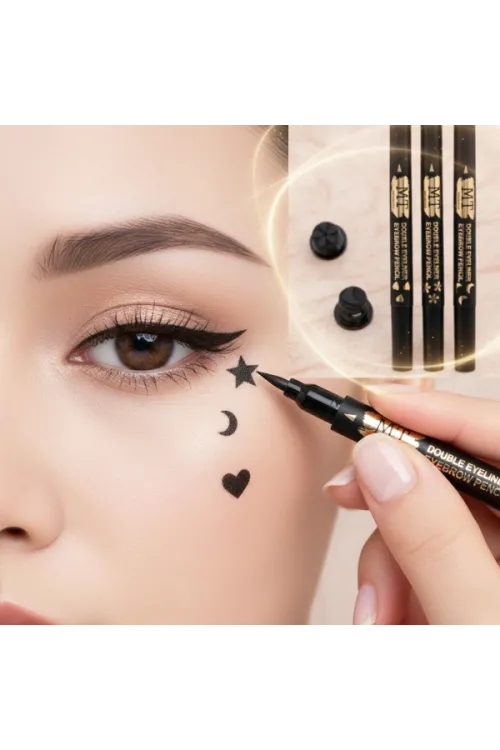 4lü Desenli Çift Taraflı Eyeliner Seti