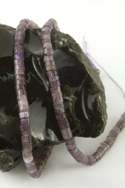 4 mm Disk Ametist Taşı