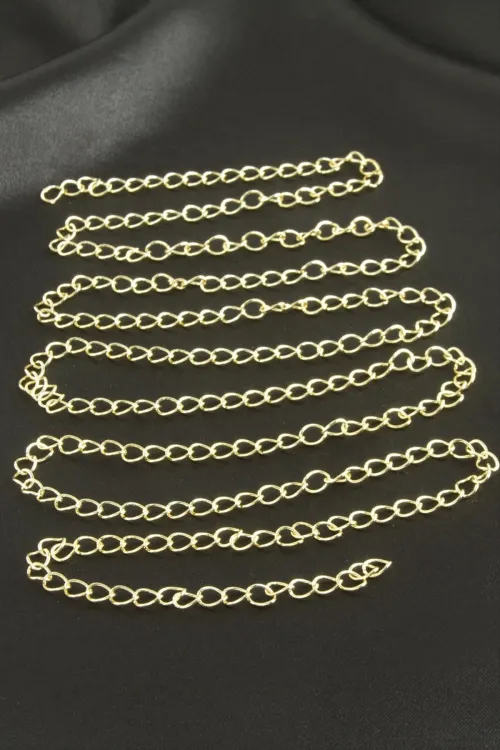 4 mm Oval Zincir 1 metre