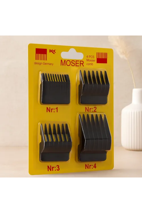 4 Parça Makine Tarak Seti - Saç Kesim Tarakları