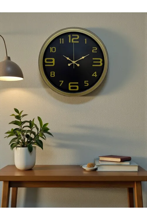 40 Cm Metal Eskitme Vintage Duvar Saati