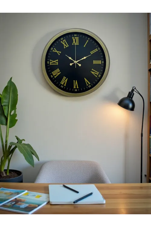 40 Cm Metal Vintage Roma Rakamlı Duvar Saati