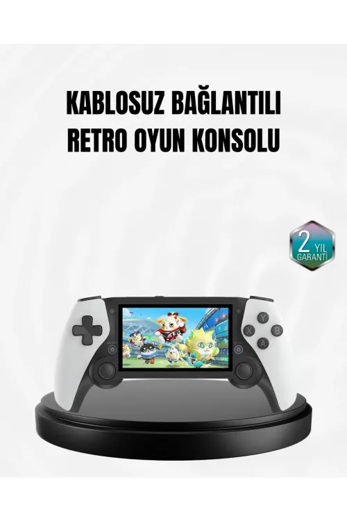 4.3 İnç Ekranlı Retro Oyun Konsolu – 64 Gb Hafızalı, Şarjlı Ve Multimedya Destekli