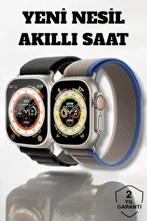49mm Ekranlı, Kan Basıncı Ve Adımsayar Özellikli Bluetooth Akıllı Saat