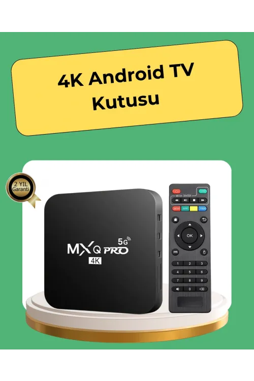4k Ultra Hd Tv Box – 2gb Ram, 16gb Hafıza, Android Akıllı Medya Oynatıcı