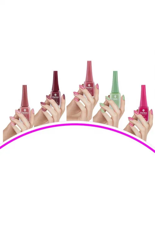 5 Adet Keratinli Besleyici Oje 14 ml SET2 mudanis