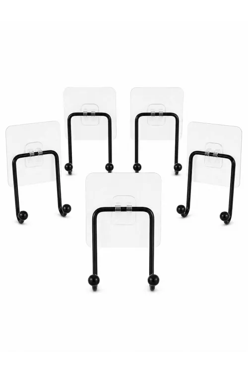 5 Adet Set İki Yapışkanlı Askı