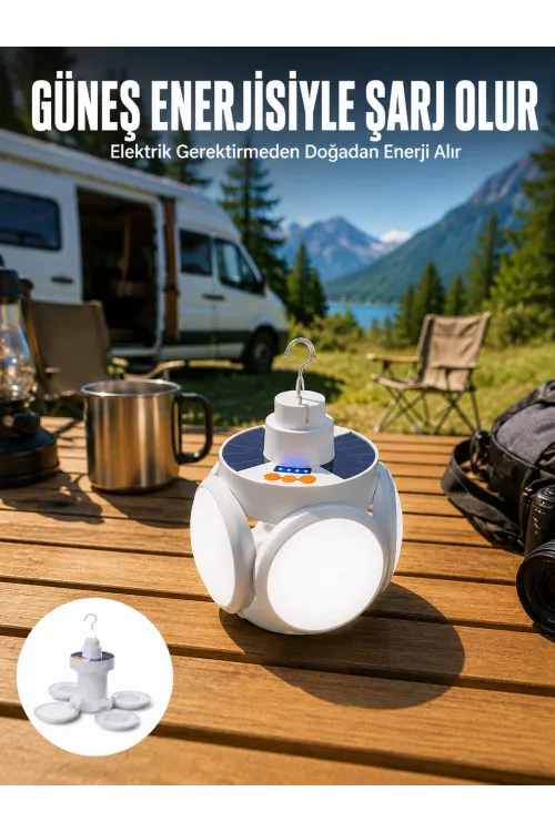 5 Kanatlı Solar Lamba Yeni Nesil